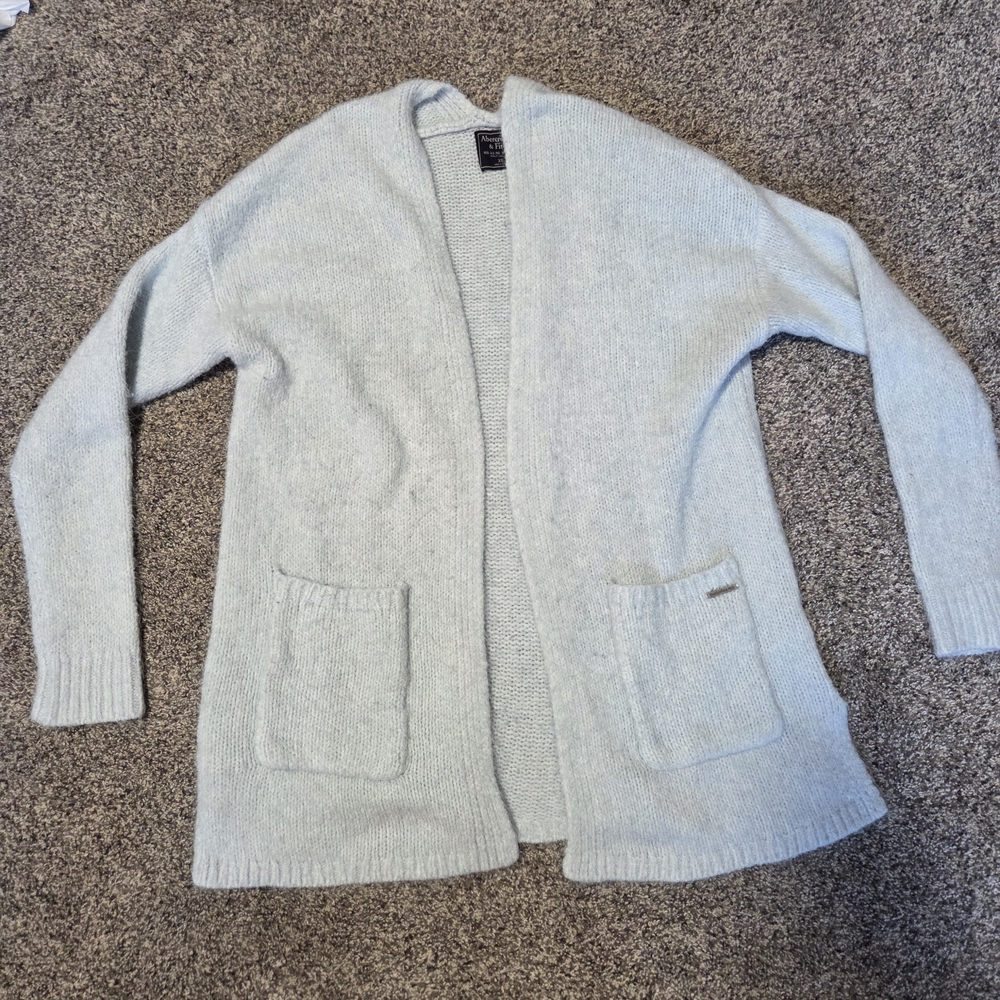Vintage Light Blue Abercombie & Fitch Cardigan Sweater